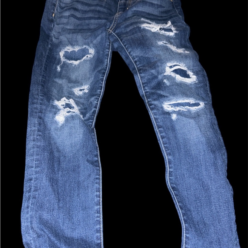 American Eagle Ne(x)t Level Stretch Distressed Jeggings - Size 8 Regular